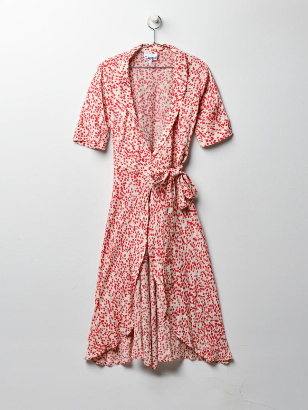 Ganni Goldstone Crepe Dress